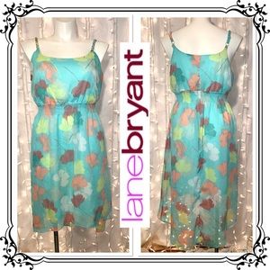 LANE BRYANT ⭐️ High-Low Floral Chiffon Sun Dress